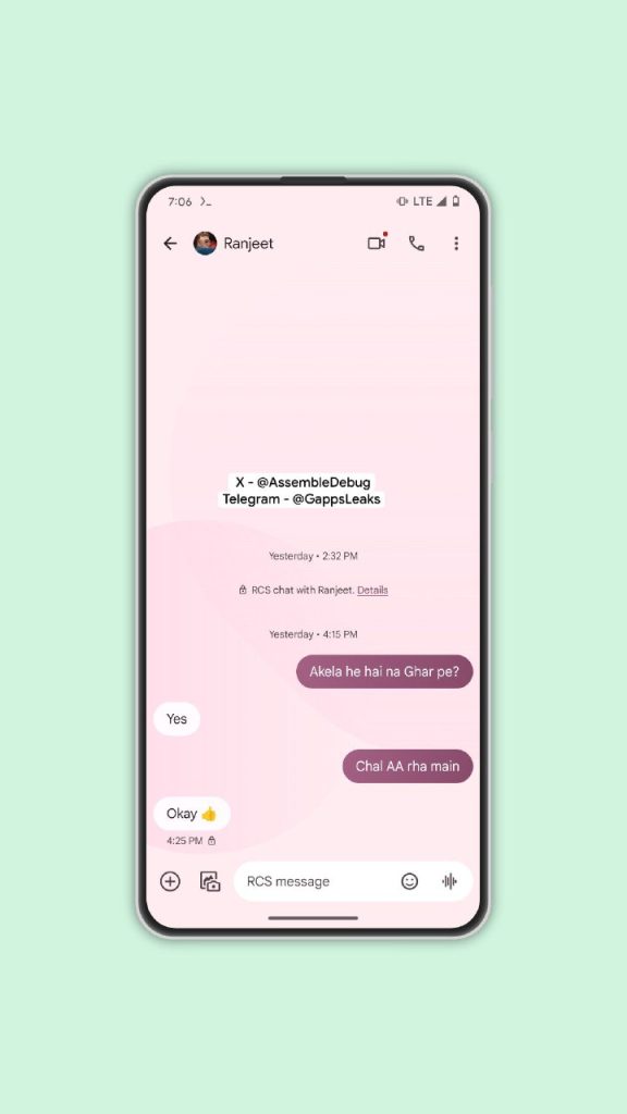 Google, Mesajlar Uygulaması için Profil Fotoğrafı ve Duvar Kağıdı Seçeneklerini Getirebilir Google, Mesajlar Uygulaması için Profil Fotoğrafı ve Duvar Kağıdı Seçeneklerini Getirebilir