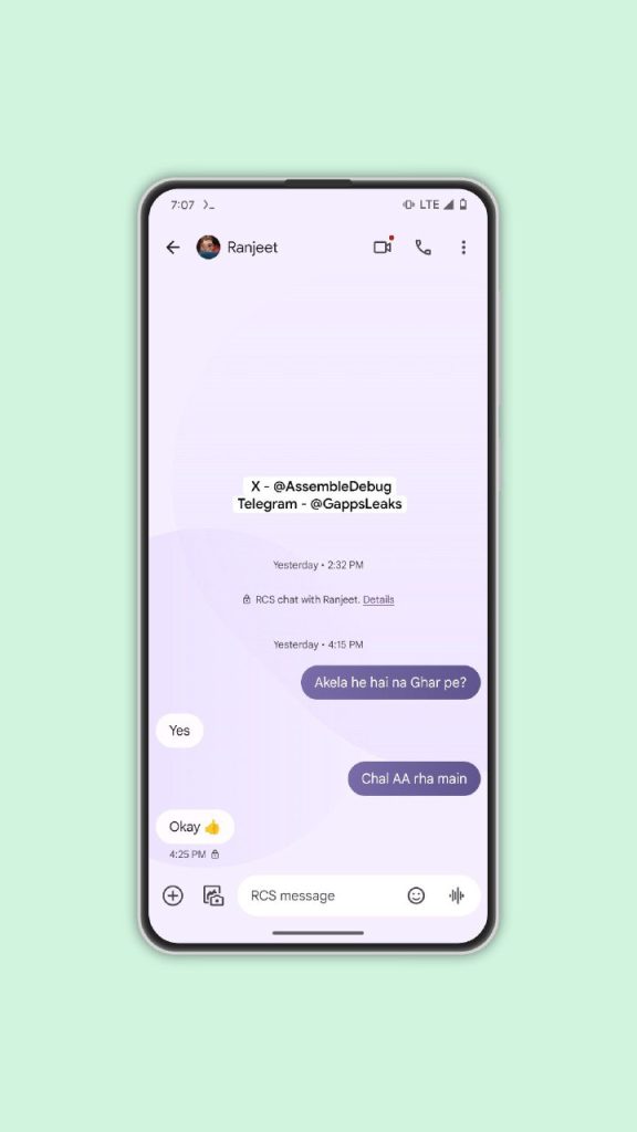 Google, Mesajlar Uygulaması için Profil Fotoğrafı ve Duvar Kağıdı Seçeneklerini Getirebilir Google, Mesajlar Uygulaması için Profil Fotoğrafı ve Duvar Kağıdı Seçeneklerini Getirebilir