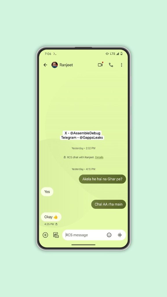 Google, Mesajlar Uygulaması için Profil Fotoğrafı ve Duvar Kağıdı Seçeneklerini Getirebilir Google, Mesajlar Uygulaması için Profil Fotoğrafı ve Duvar Kağıdı Seçeneklerini Getirebilir