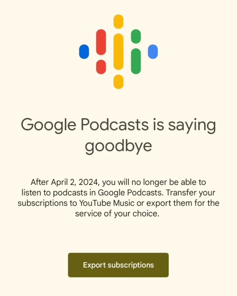 Google, Podcast Uygulamasını 2 Nisan'da Kapatıyor: Google Podcast Verileri YouTube Music'e Nasıl Aktarılır?